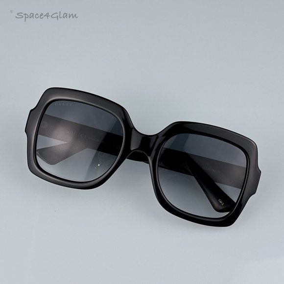 Gucci Women Sunglasse Black Gradient Grey Square GG1337S 001 NEW AUTHENTIC main image 4